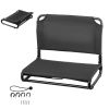 Kayak Seat, Folding Kayak Seat with Comfortable Back Support, Aluminum Alloy Frame & 600D Oxford Fabric, Easy Assembly for Paddling