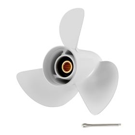 Outboard Propeller, Upgrade OEM 15 Spline Tooth Aluminum Outboard Boat Propeller Fit Yamaha Engines 50-130 HP, 4-1/4" Gearcase, 3-Blade
