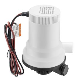 Livewell Pump for Boat, 12V 1600 GPH Straight Livewell Aerator Pump with Dual Inlet, ABA Housing & Detachable Motor Cartridge