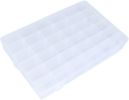 2Pcs Clear Visible Plastic Storage Box- Rectangular Storage Box, Suitable For Beads, Screws Hardware Accessories Organizer Box Art DIY, Crafts