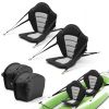 Kayak Seat, 2 Pack 0.5" Thick, Universal Paddle Board Seat with Back Support