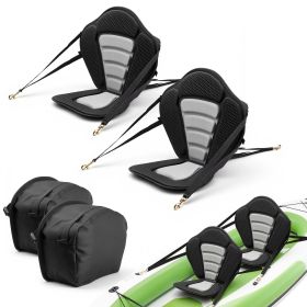 Kayak Seat, 2 Pack 0.5" Thick, Universal Paddle Board Seat with Back Support