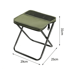 Portable Camping Stool & Folding Small Chair - Compact Folding Stool, Durable Collapsible Stool for Fishing, Hiking, BBQ, Outdoor Events