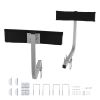 Boat Trailer Guide, 2PCS Adjustable Short Bunk Guide-Ons, Hardened Steel Trailer Guide Poles with Soft Cushion, Heavy Duty Roller Guide Design