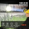 Rechargeable Spotlight Flashlight, 1000,000 Lumens, IP67 Waterproof Handheld LED Spot Light