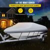 Waterproof Boat Cover, 14'-16' Trailerable Boat Cover