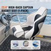 Captain Bucket Seat Boat Seat, Flip Up Boat Seat, with Thickened Sponge Padding, Flip-up Bolster Boat Captain Chair for Fishing Boat, Sightseeing Boat