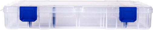Outdoors 4007 Tuff Tainer Fishing Tackle Box with Zerust Anti-Rust Dividers - Includes 12 Dividers, 24 Compartments, Clear Fishing Lure Organizer