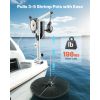 Line Hauler Pot Puller, 12V DC 1200W, Line Hauler Winch Holds 198 lbs Lift Capacity, Line Speed of 115 ft/min