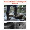 Men's Steel Toe Rubber Boots, Protective Footwear, Waterproof Rain Fishing Boots, Outdoor Non-Slip Work Shoes, Lightweight and Durable