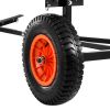 Boat Trailer Dolly, 420lbs Load Capacity, Carbon Steel Trailer Mover with Adjustable Length, 15.7 in Pneumatic Tires and Nonslip Support Bracket