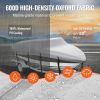 Boat Cover, 20'-22' Trailerable Waterproof Boat Cover, 600D Marine Grade PU Oxford, with Motor Cover and Buckle Straps, for V-Hull, Tri-Hull