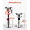 Boat Seat Pedestal, Adjustable Height from 12.76 to 18.7 Inches, Aluminum Alloy Boat Chair Base with Locking Design, Waterproof & Rust-resistant