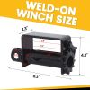 4 Pack Trailer Winch, Heavy Duty Weld-On Winch for Flatbed Trailers, Truck Lashing Winch for Webbing Within 2.75" or Steel Wire Rope Within 0.51"