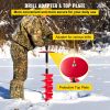 Ice Drill Auger, 6" Diameter Nylon Ice Auger, 39" Length Ice Auger Bit,Auger Drill with 11.8" Extension Rod,Auger Bit with Drill Adapter