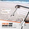Boat Anchor Hook, 304 Stainless Steel Slide Anchor, Knotless Anchor System with Quick Release, Boat Anchor Hook Clips for 3/8" - 5/8" Boat Anchor Rope