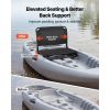 Kayak Seat, Folding Kayak Seat with Comfortable Back Support, Aluminum Alloy Frame & 600D Oxford Fabric, Easy Assembly for Paddling
