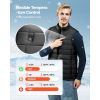 Heated Vest, Men Electric Heating Vest with 16000 mAh Battery Pack, 8 Heating Zones Lightweight Rechargeable Winter-Vest with 3 Levels