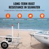 Boat Trailer Guide, 60″ with LED Light Trailer Guide Poles, 2PCS High-Hardness Steel Trailer Guide-Ons, Trailer Guides with PVC Pipes, for Ski Boat