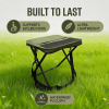 Portable Camping Stool & Folding Small Chair - Compact Folding Stool, Durable Collapsible Stool for Fishing, Hiking, BBQ, Outdoor Events