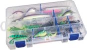 Outdoors 4007 Tuff Tainer Fishing Tackle Box with Zerust Anti-Rust Dividers - Includes 12 Dividers, 24 Compartments, Clear Fishing Lure Organizer