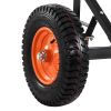 Heavy-Duty Trailer Dolly, 1200lbs Tongue Weight Capacity, Carbon Steel Trailer Mover with 2 inch Ball, 15.2 inch Pneumatic Tires