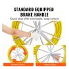 Fish Tape Fiberglass, 425 ft, 1/4 inch, Duct Rodder Fishtape Wire Puller, Cable Running Rod with Steel Reel Stand, 3 Pulling Heads
