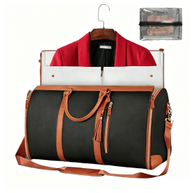 Garment Bags for Travel, Convertible Suit Travel Bag for Women (Color: Brown)