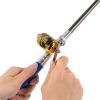 Mini Portable Pocket Fish Rod Pen Aluminum Alloy Fishing Rod Pole Reel Combos…