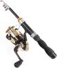 Telescopic Collapsible Extendable Fishing Rod for Saltwater and Freshwater, Lightweight and Compact Design