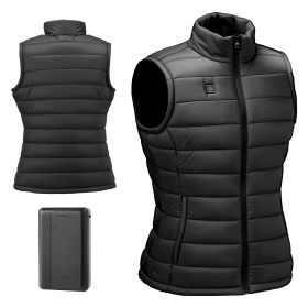 Heated Vest, Women Electric Heating Vest with 16000 mAh Battery Pack, 8 Heating Zones Lightweight Rechargeable Winter-Vest with 3 Levels (Default: Default)