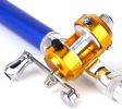 Mini Portable Pocket Fish Rod Pen Aluminum Alloy Fishing Rod Pole Reel Combos…
